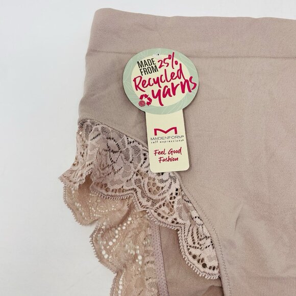 Maidenform Self Expressions Womens Size XL Feel Good Fashion Briefs Lace 281 - Picture 3 of 7